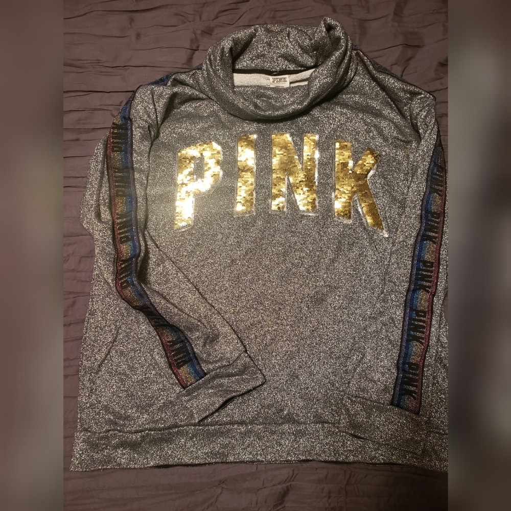 VS Pink cowl neck sweater